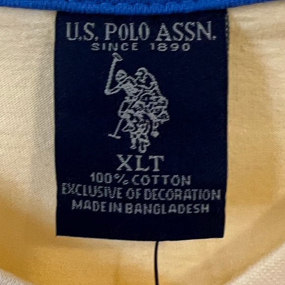 US Polo Assn Polo Shirt Mens XLT Tall Yellow - Picture 4 of 4